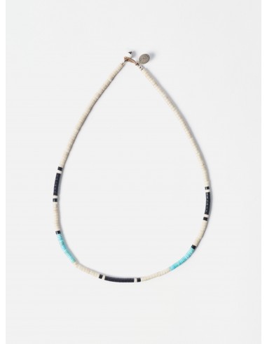 Mikia Heishi Bead Necklace in Jasper/Turqoise Fossil ou a consommer sur place